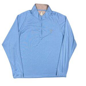 Johnnie-O Long Sleeve Golf 1/4 Zip Toronto Golf Club Stretchc Blue XL